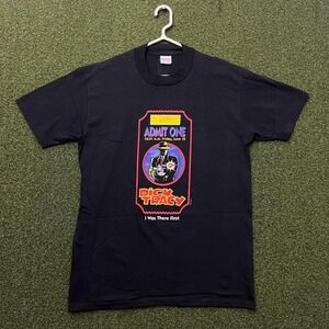 VTG 1990 Dick‎ Tracy Movie Promo T-Shirt Mens Large Stedman Single Stitch Black